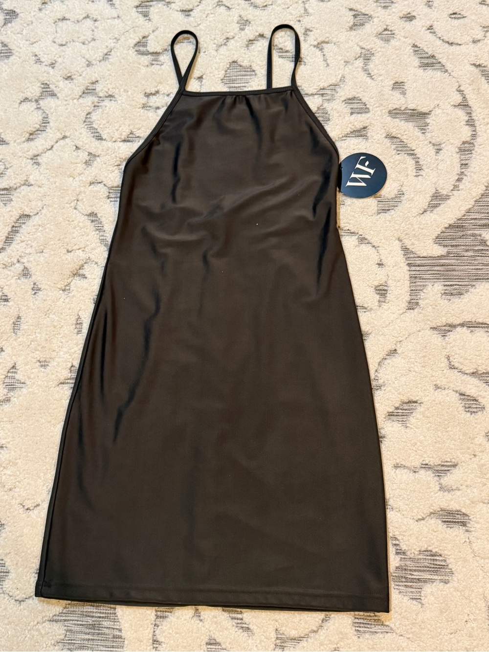 NWT White Fox Boutique dark Slip Dress with Thin Straps (grayish, brownish) Mdm